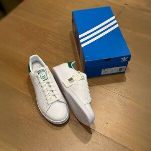 Adidas Stan Smith Size 10.5 Cloud White / Core White / Green (FREE SHIPPING)